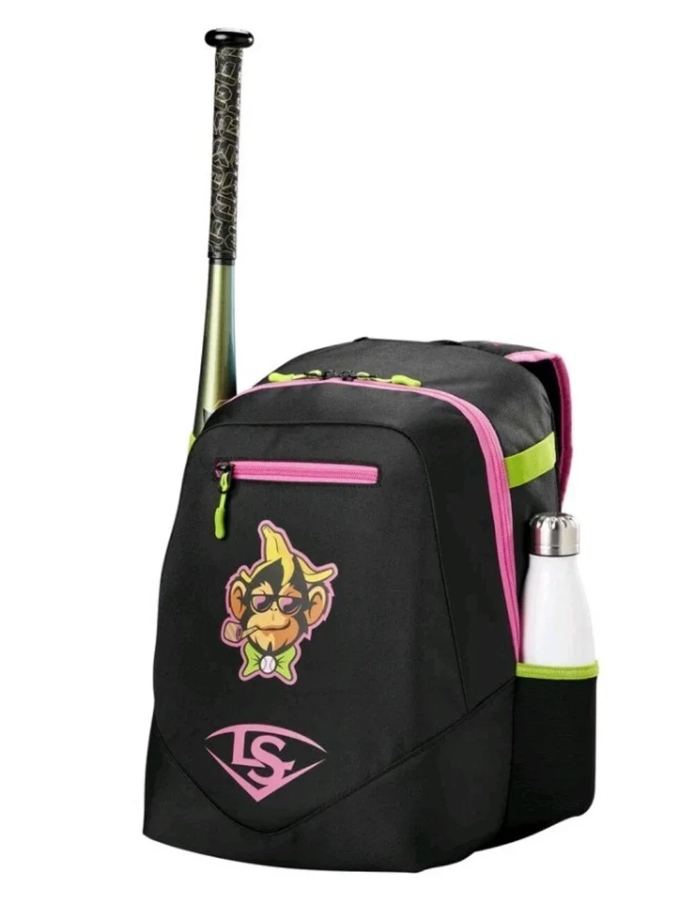 Louisville Slugger Party Animals Powerized Stick Baseball Bag - Hot Pink/Black,
